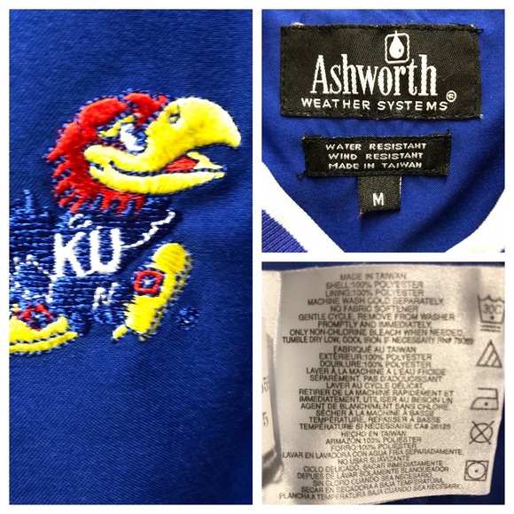 Men’s Ashworth Golf Pullover KU Jayhawks, Size Med - Picture 5 of 5